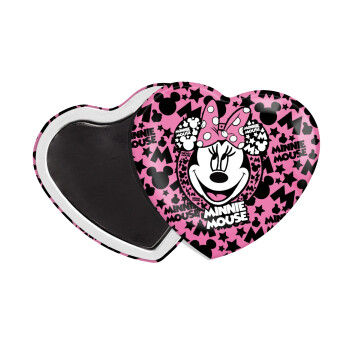 Minnie mouse, Μαγνητάκι καρδιά (57x52mm)