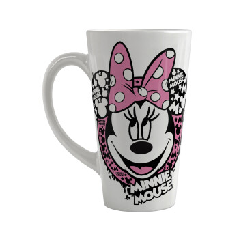 Minnie mouse, Κούπα κωνική Latte Μεγάλη, κεραμική, 450ml