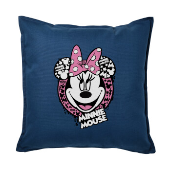 Minnie mouse, Sofa cushion Blue 50x50cm includes filling