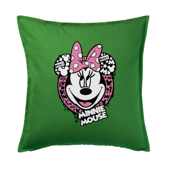 Minnie mouse, Sofa cushion Green 50x50cm includes filling