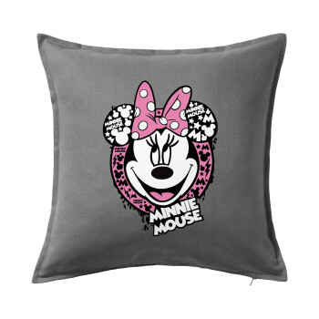 Minnie mouse, Sofa cushion Grey 50x50cm includes filling