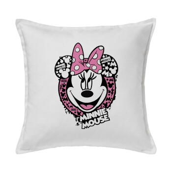 Minnie mouse, Sofa cushion White 50x50cm includes filling