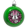 Green Christmas tree ornament bauble 8cm