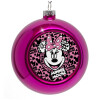 Purple Christmas tree ornament bauble 8cm