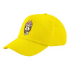 Child's Baseball Cap, 100% Cotton Twill, Yellow (COTTON, CHILD, UNISEX, ONE SIZE)