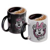 Color changing magic Mug, ceramic, 330ml when adding hot liquid inside, the black colour desappears (1 pcs)