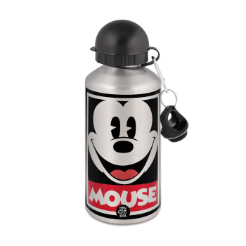 Mickey Mouse, Metallic water jug, Silver, aluminum 500ml