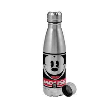 Mickey Mouse, Metallic water bottle, stainless steel, 750ml