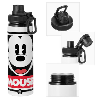 Mickey Mouse, Metal water bottle with safety cap, aluminum 850ml