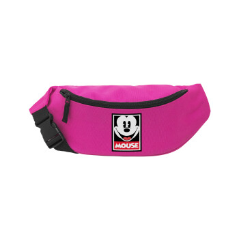 Mickey Mouse, Unisex waist bag (banana) in PINK color with 2 pockets