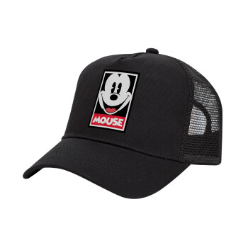 Mickey Mouse, Trucker Hat with Mesh, Black, (COTTON, KIDS, UNISEX, ONE SIZE)