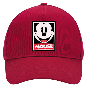 Mickey Mouse, Adult Ultimate Hat RED, (100% COTTON DRILL, ADULT, UNISEX, ONE SIZE)