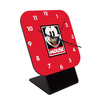 Mickey Mouse, Quartz Wooden table clock with hands (10cm)