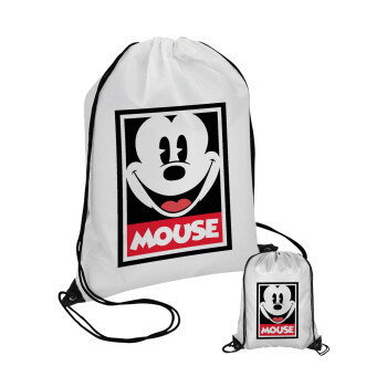 Mickey Mouse, Pouch bag with black cords (1 piece)