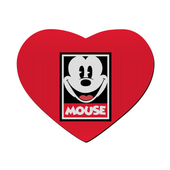 Mickey Mouse, Mousepad heart 23x20cm