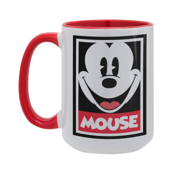 Mickey Mouse, Κούπα Mega 15oz, κεραμική Κόκκινη, 450ml