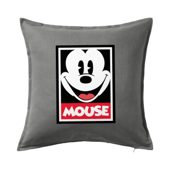 Mickey Mouse, Sofa cushion Grey 50x50cm includes filling