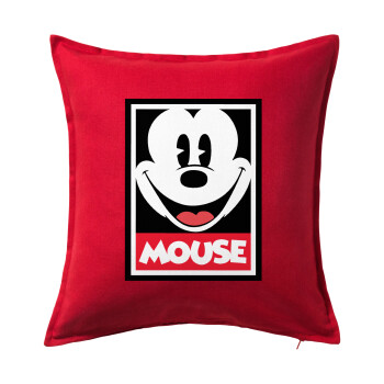 Mickey Mouse, Sofa cushion RED 50x50cm includes filling