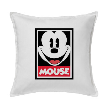 Mickey Mouse, Sofa cushion White 50x50cm includes filling