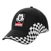 Adult Ultimate BLACK RACING Cap, (100% COTTON DRILL, ADULT, UNISEX, ONE SIZE)