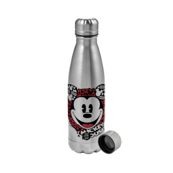 Mickey Mouse, Metallic water bottle, stainless steel, 750ml