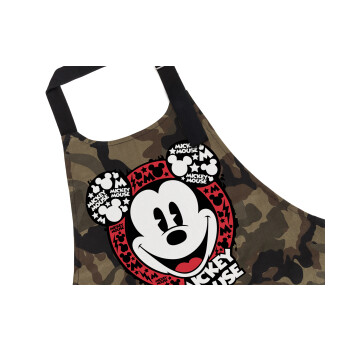 Mickey Mouse, Ποδιά Σεφ με τσέπες, Βαμβακερή, Camouflage (ΕΝΗΛΙΚΩΝ, 100% COTTON)