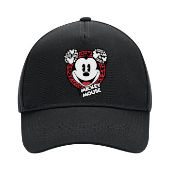 Mickey Mouse, Adult Ultimate Hat BLACK, (100% COTTON DRILL, ADULT, UNISEX, ONE SIZE)