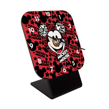 Mickey Mouse, Quartz Wooden table clock with hands (10cm)