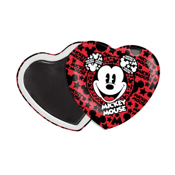 Mickey Mouse, Μαγνητάκι καρδιά (57x52mm)