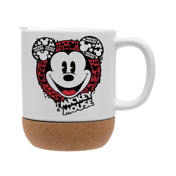 Mickey Mouse, Ceramic coffee mug Cork (MAT), 330ml (1pcs)