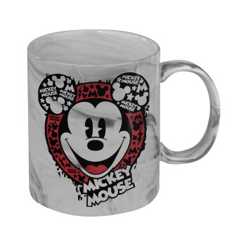 Mickey Mouse, Mug ceramic marble style, 330ml