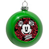 Green Christmas tree ornament bauble 8cm