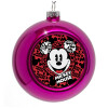 Purple Christmas tree ornament bauble 8cm