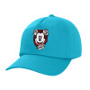 Adult Baseball Cap, 100% Cotton, Blue (COTTON, ADULT, UNISEX, ONE SIZE)