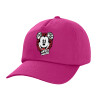 Children's Baseball Cap, 100% Cotton Twill, Fuchsia (COTTON, CHILDREN'S, UNISEX, ONE SIZE)