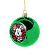 Green Christmas tree ornament ball 8cm