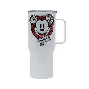 Mickey Mouse, Mega Stainless steel Tumbler with lid, double wall 750L