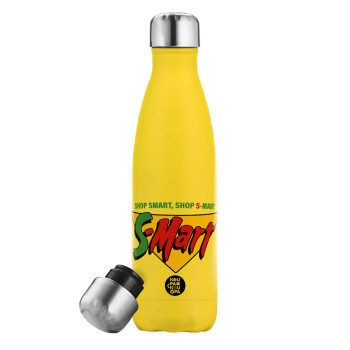 S-mart Evil Dead, Yellow Stainless Steel Metallic Thermos, double-walled, 500ml