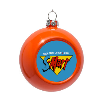 S-mart Evil Dead, Orange Christmas tree ornament bauble 8cm