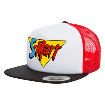 S-mart Evil Dead, Adult Foam Flat Snapback with Mesh Black-White-Red (POLYESTER, ADULT, UNISEX, ONE SIZE)