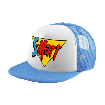 S-mart Evil Dead, Child's Soft Trucker Hat with Blue/White Mesh (POLYESTER, CHILD, ONE SIZE)