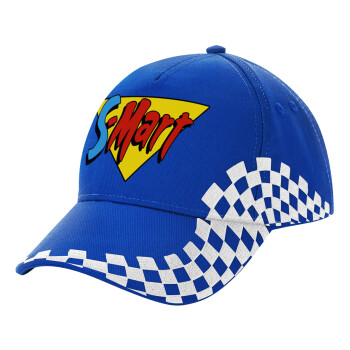 S-mart Evil Dead, Adult Ultimate BLUE RACING Cap, (100% COTTON DRILL, ADULT, UNISEX, ONE SIZE)