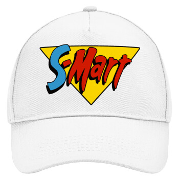 S-mart Evil Dead, Adult Baseball Cap, Drill, White (100% COTTON, ADULT, UNISEX, ONE SIZE)