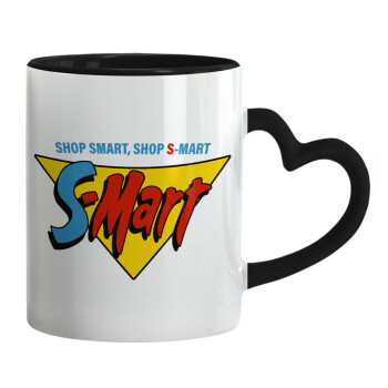 S-mart Evil Dead, Mug heart black handle, ceramic, 330ml