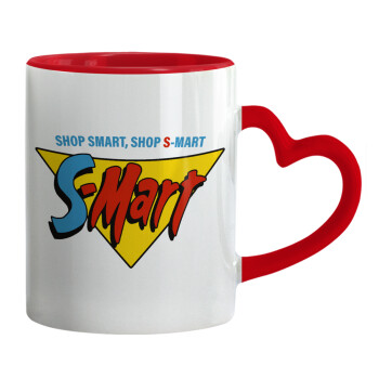 S-mart Evil Dead, Mug heart red handle, ceramic, 330ml