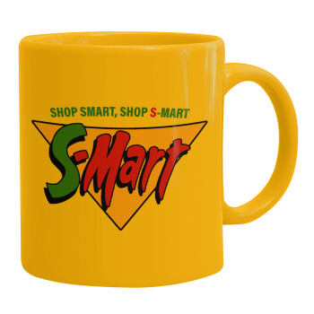 S-mart Evil Dead, Ceramic coffee mug yellow, 330ml