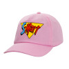 Adult Baseball Cap, 100% Cotton, PINK (COTTON, ADULT, UNISEX, ONE SIZE)