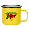 Metallic enamel MATT Yellow cup 360ml