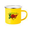 Yellow Enamel Metallic Cup 360ml