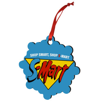 S-mart Evil Dead, Christmas ornament snowflake wooden 7.5cm